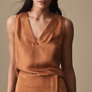 Mint Condition Reiss Jorja Pleat-Detail Tank Top